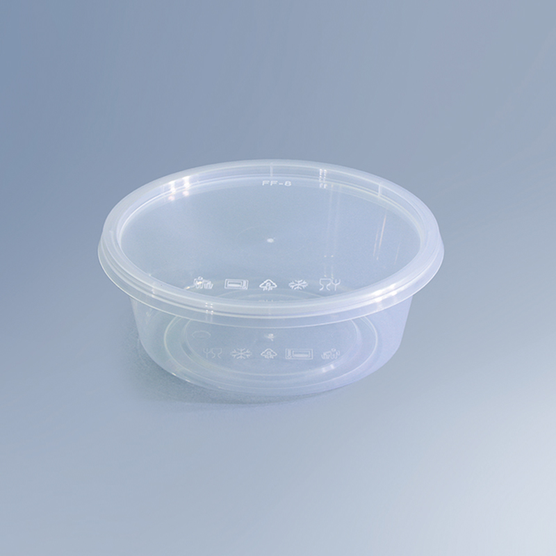 MODERNPACK 300ML/10.6OZ ROUND CLEAR CONTAINER WITH LIDS
