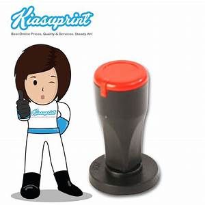 Rubber Stamp Round Type (Custom Made) 17mm * FAST DELIVERY & LOCAL SUPPLIER