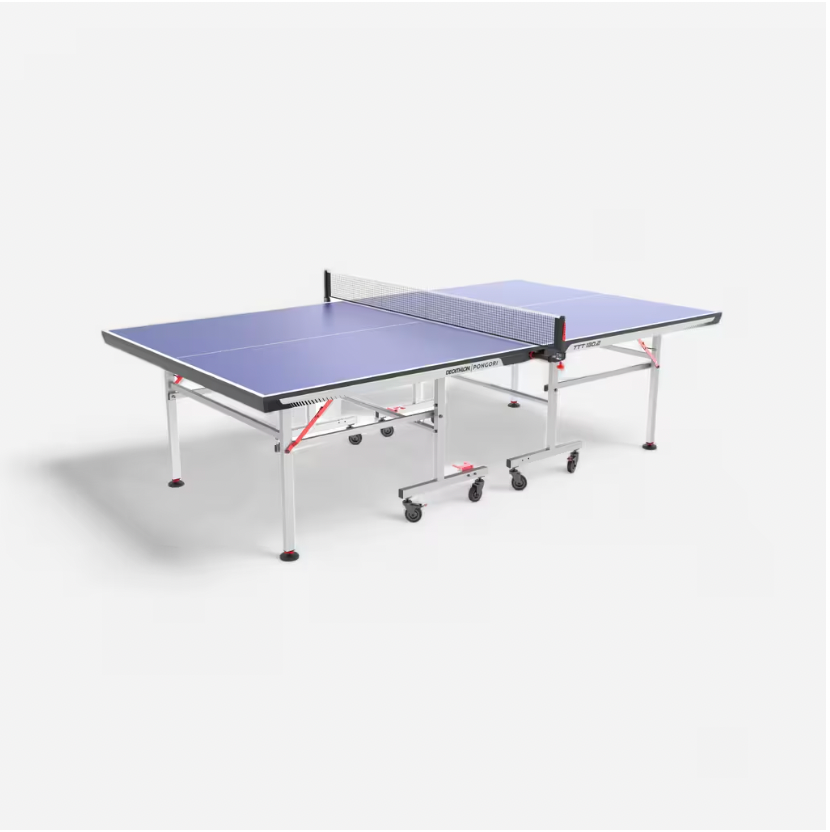 Compact Indoor Table Tennis Table with Innovative Net TTT 130.2 - Blue