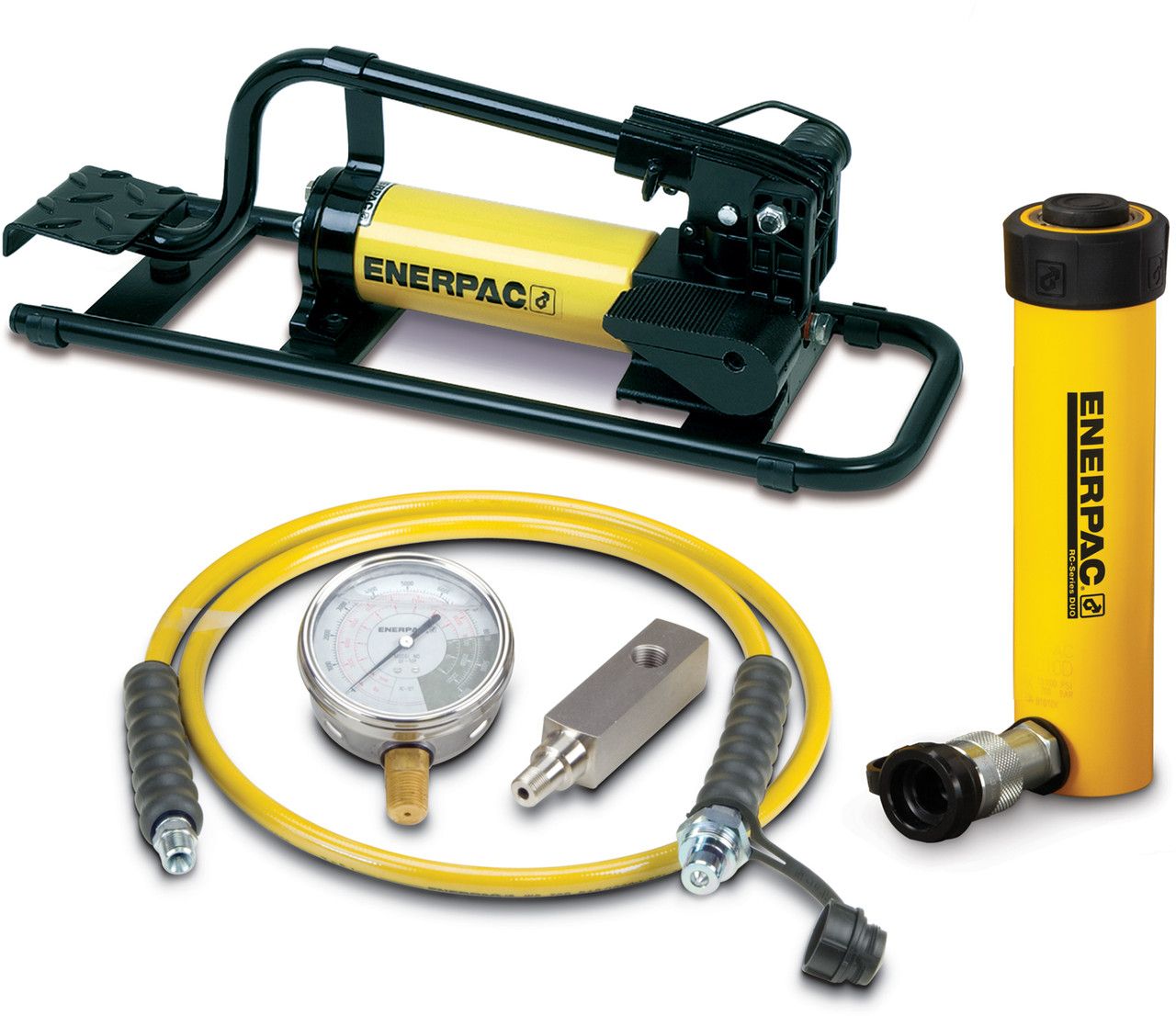 Others *ENERPAC - HYDRAULIC CYLINDER AND HAND PUMP SET, 10 TON, 6.13 IN STROKE