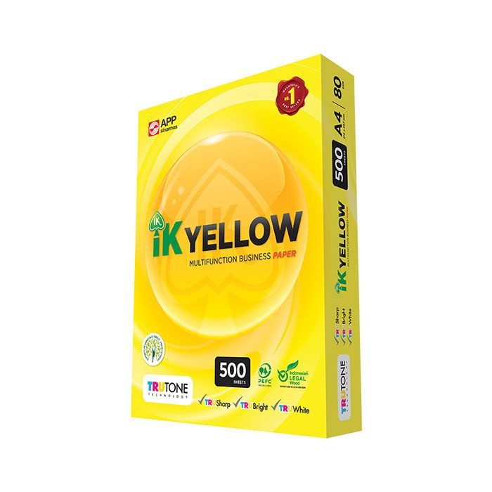 A4 Paper 80gm IK Yellow