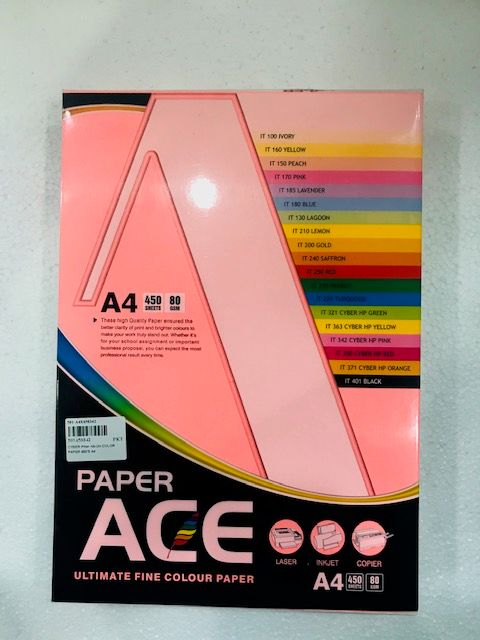 A4 80G COLOUR PAPER 450'S CYBER PINK NEON COLOR
