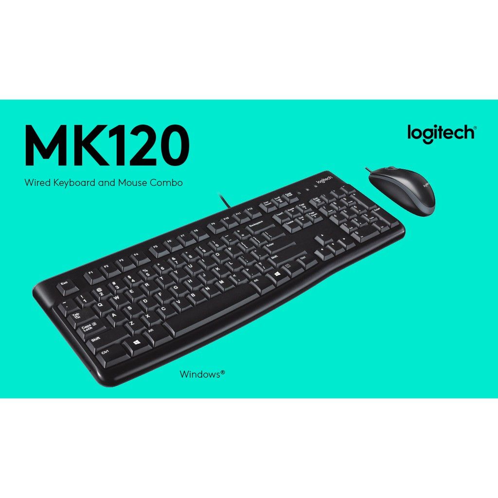 Logitech *Logitech MK120 Classic Desktop Keyboard + Mouse [Combo]