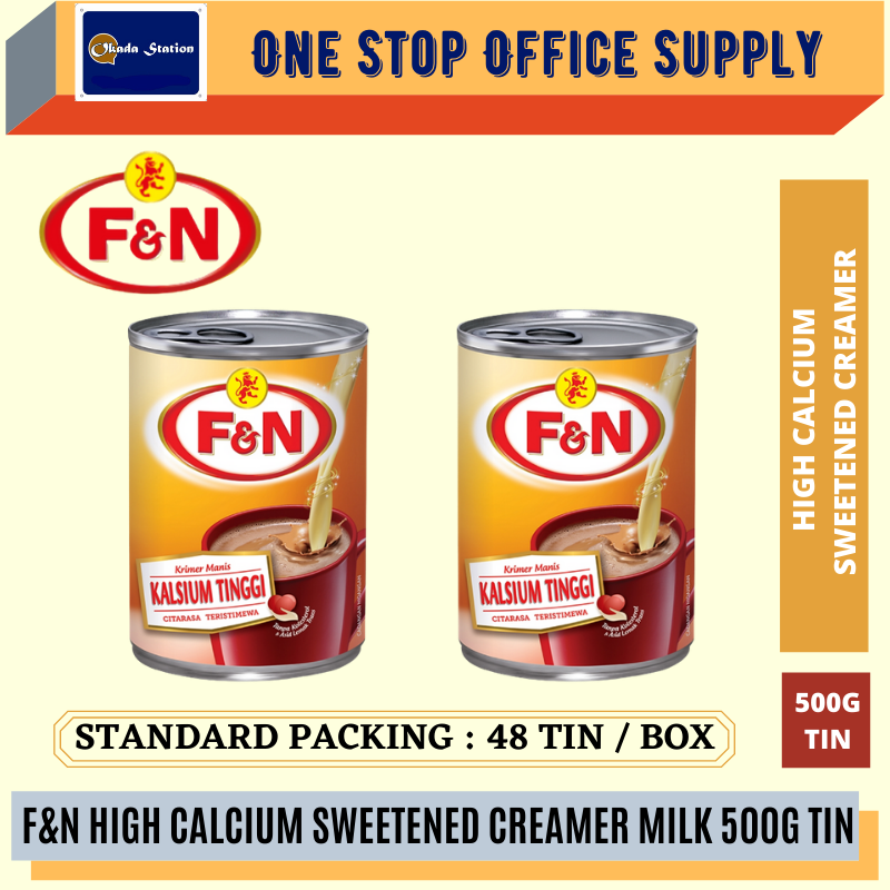 F&N High Calcium Sweetened Creamer 500g- 1 TIN / SUSU PEKAT / MILK