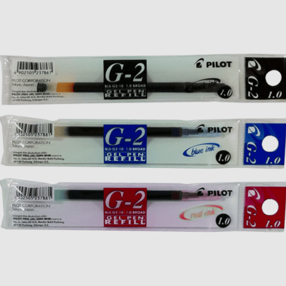 PILOT BLS-G2-10 (M) 1.0MM G-2 REFILL (12 PCS/BOX)