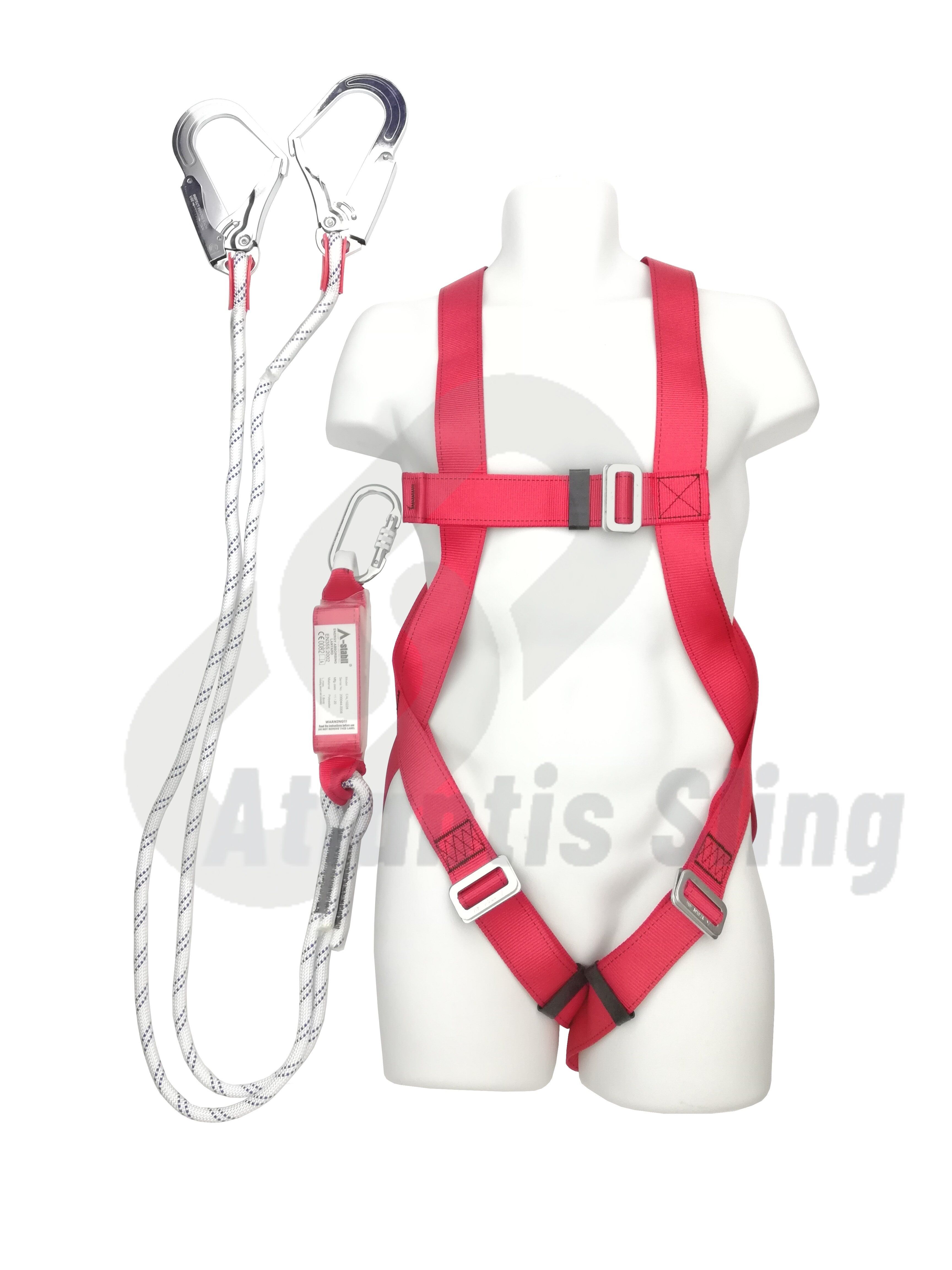 ASTABIL Full Body Harness FBH10303R & Twin Lanyard