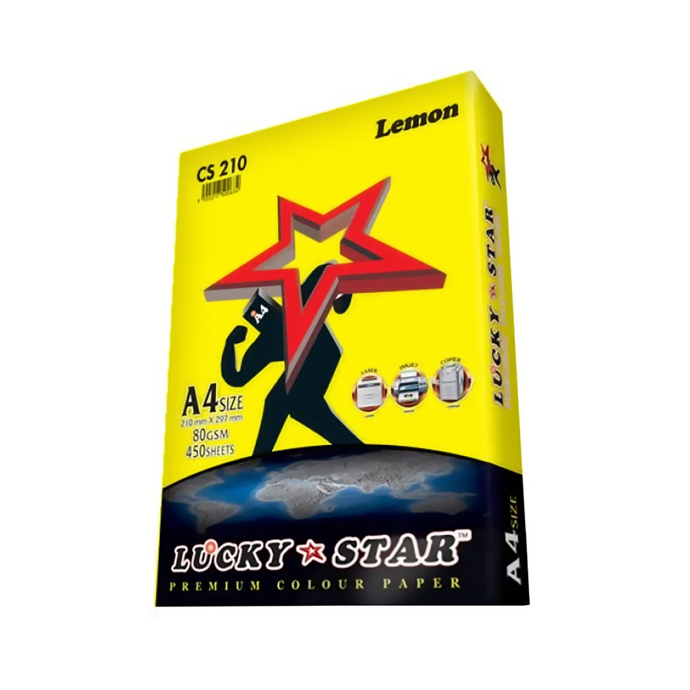 Lucky Star A4 80Gsm Color Paper Light / Cyber / Dark Mix