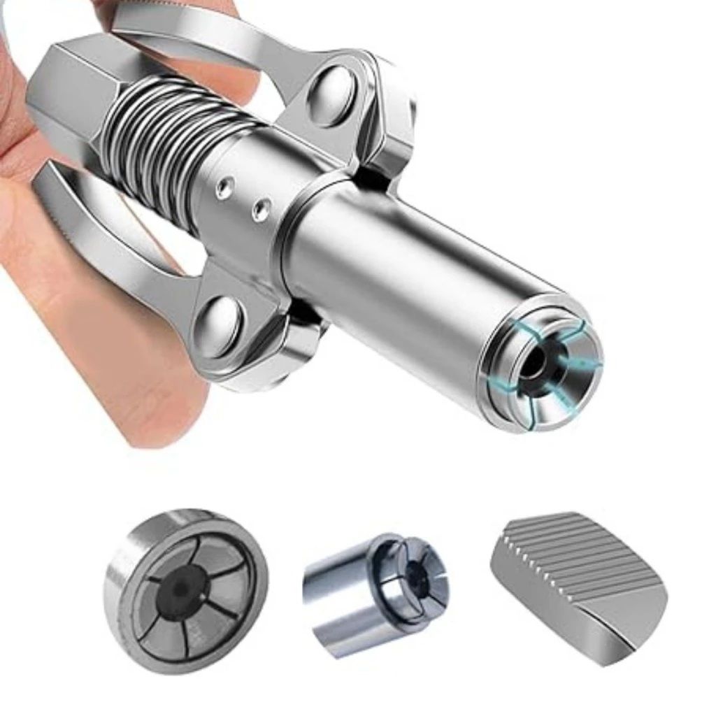 OEM Grease Gun Coupler 10000 PSI - Easy Push Lubricant Nozzle for Car Maintenance