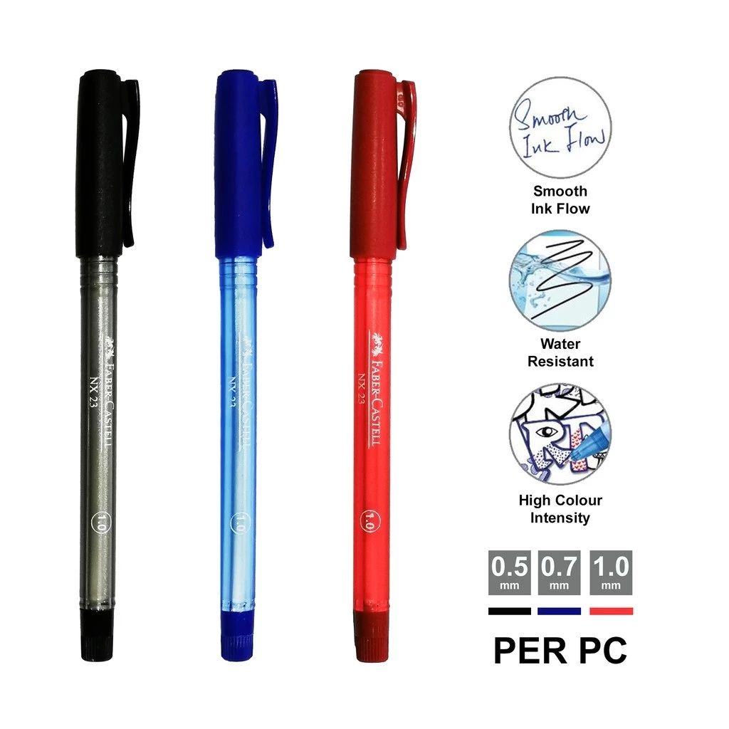 Faber-Castell NX23 Ball Pen 1pcs - 0.5mm / 0.7mm / 1.0mm (Sabah)