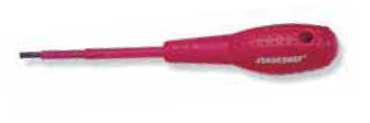JONNESWAY 2-COLOUR VDE 1000V INSULATED SLOTTED SCREWDRIVER 4*100