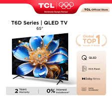 TCL QLED GOOGLE TV SIZE 65" SMART TV / TCL TV price in market