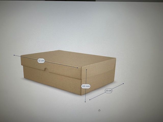 Box with lid, 32x23x10 cm