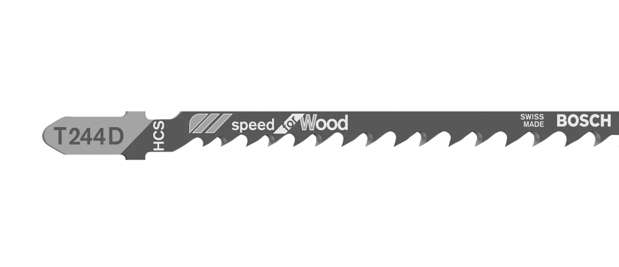 BOSCH T 244 D SPEED FOR WOOD JIGSAW BLADE 5PCS (2608630058)