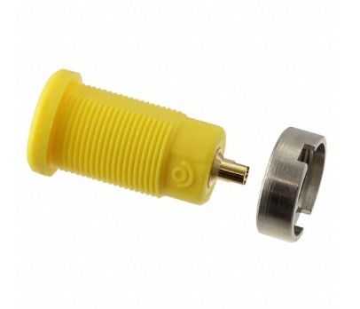 Fluke PJKPL 5931-4 Sheathed Banana Jack,10/pk (yellow)
