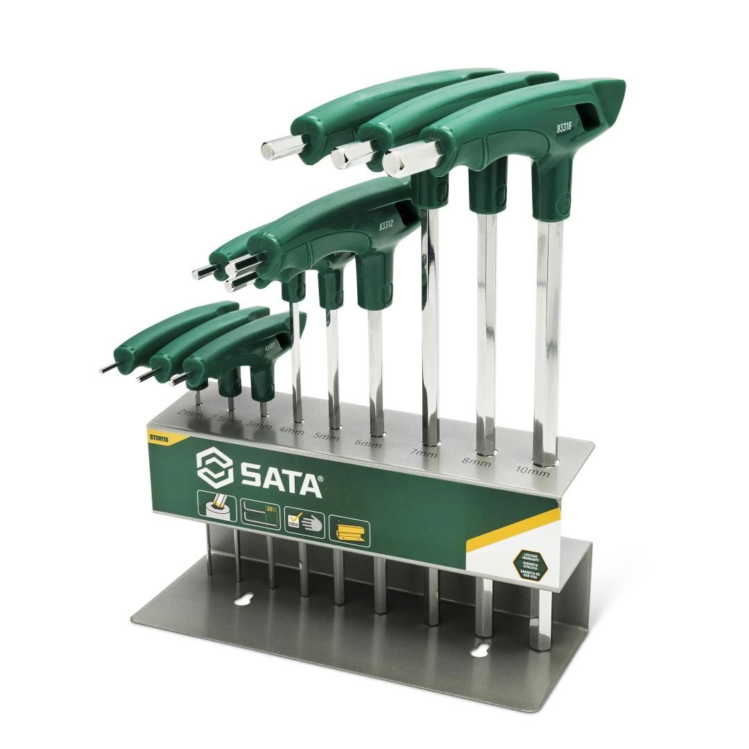 Sata 9PC. T-HANDLE HEX KEY SET