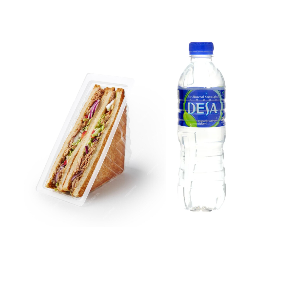 Tuna Sandwich & Mineral Water