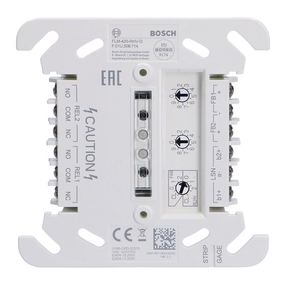 FLM-420/4-CON CONVENTIONAL INTERFACE MODULE 4-WIRE LSN