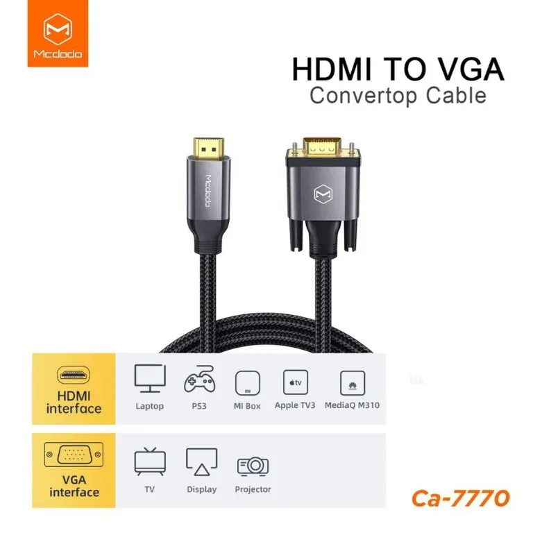 HDMI To VGA Cable . Mcdodo CA7770