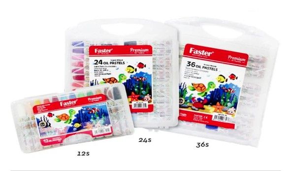 FASTER BOX PREMIER OIL PASTELS 12'S/24'S/36'S