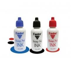 Faster Stamp Pad Refill Ink - Black