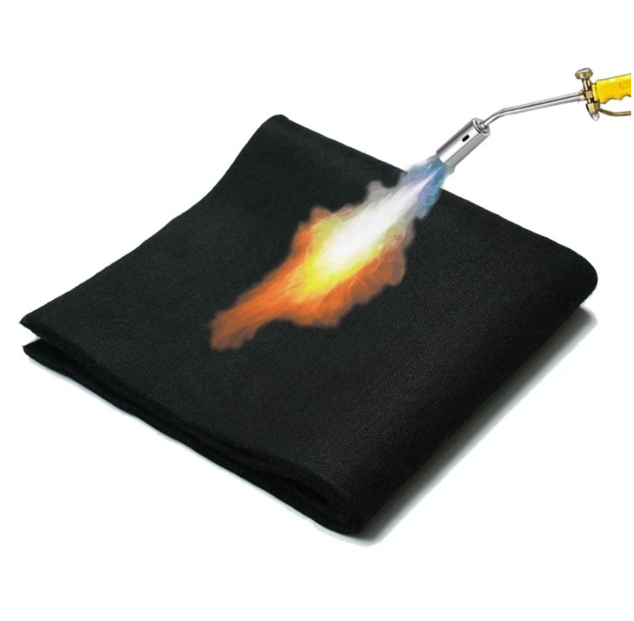 6mm Thickened Fire Resistant Carbon Felt Cloth Fireproof cotton sponge Welding Protective Blanket Fire Pit Mat