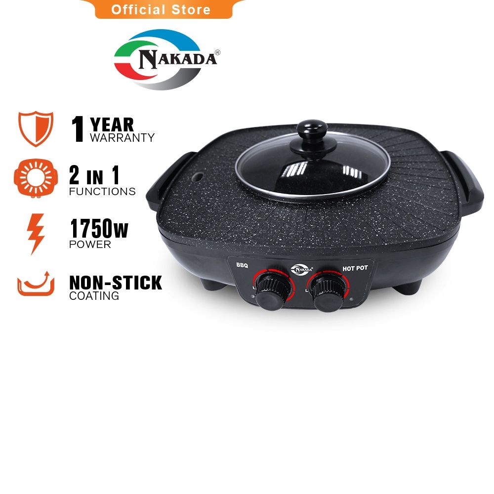 Nakada Electric BBQ Grill & Steamboat Pot