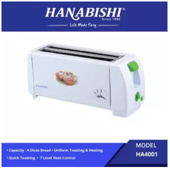 Hanabishi 4 Slices Bread Toaster HA4001
