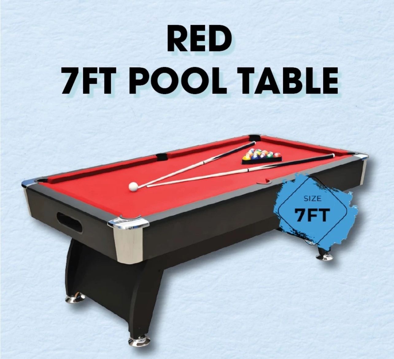 Pool Table 7ft Meja Pool billiard American table Snooker set pool full set