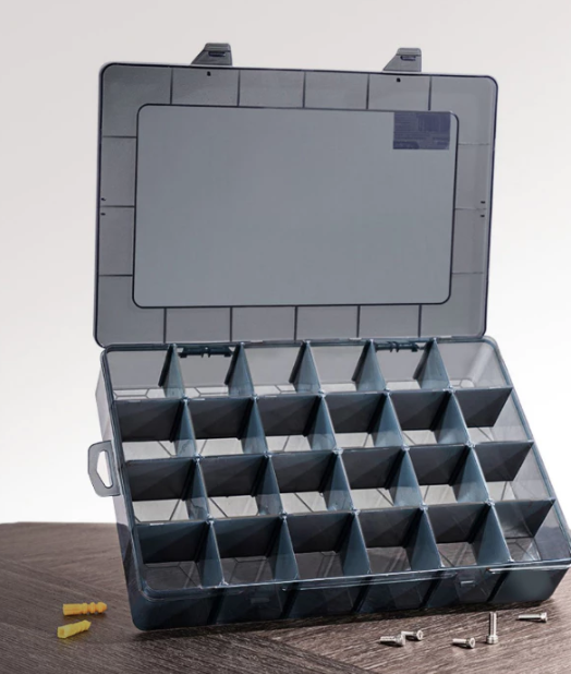 STORAGE BOXES FOR FASTENER, SMALL PARTS, TOOLS, JEWELLERY, ORGANIZER CONTAINER