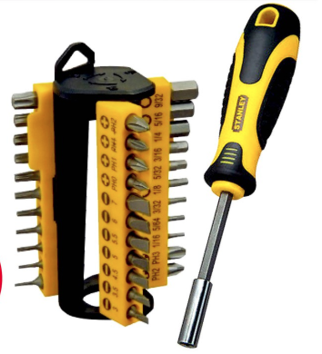 STANLEY 70-885 MULTI BIT SCREWDRIVER SET 34PCS