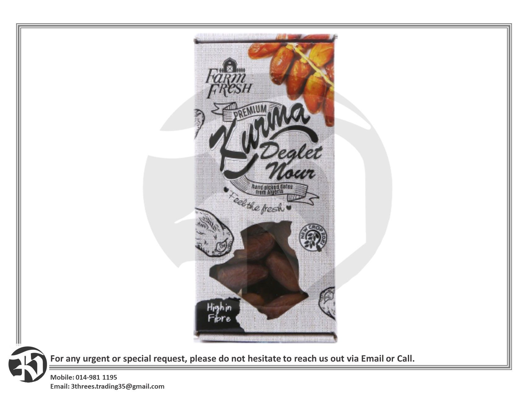 Kurma Deglet Nour Farm Fresh