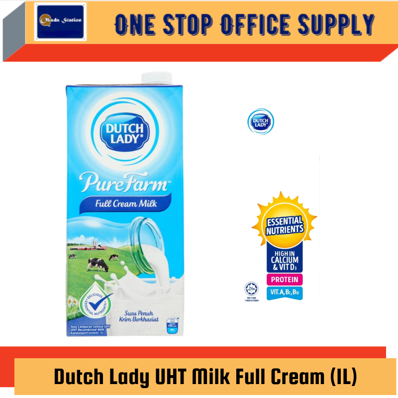 Dutch Lady UHT Milk Full Cream (1L)