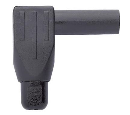 Fluke PJKPL 6729-0 Do-it-yourself 4mm Right Angle Banana Plug, Black