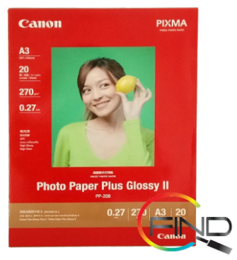 CANON Photo Paper Plus Glossy II (270g/m2) PP-208 A3 (20 sheets)