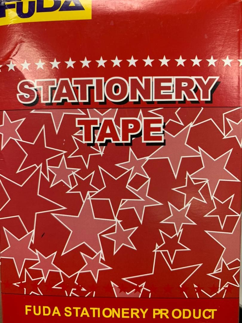 FUDA STATIONERY TAPE 12MM 12ROLLS/BOX