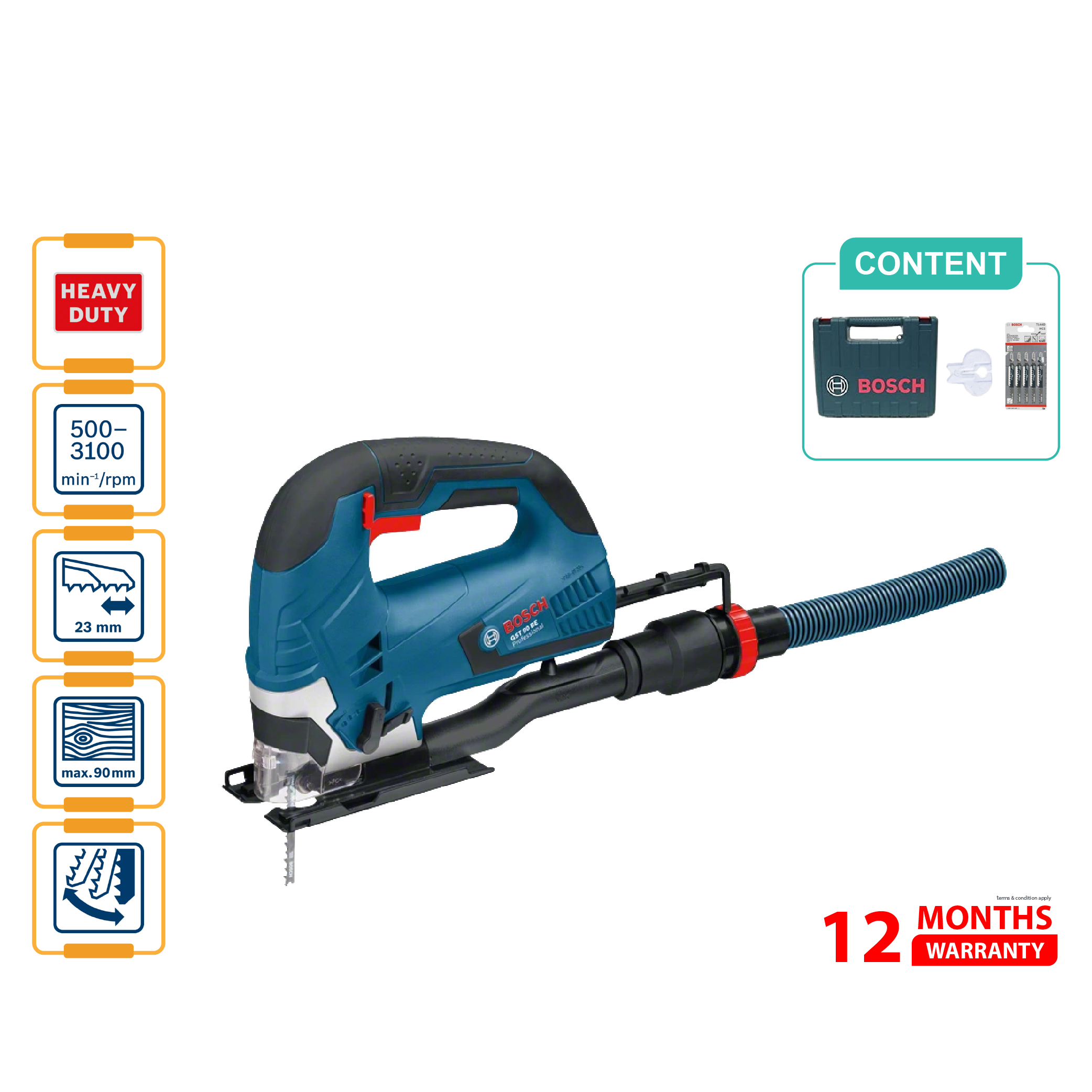 BOSCH GST 90 BE Jigsaw - 060158F0L0