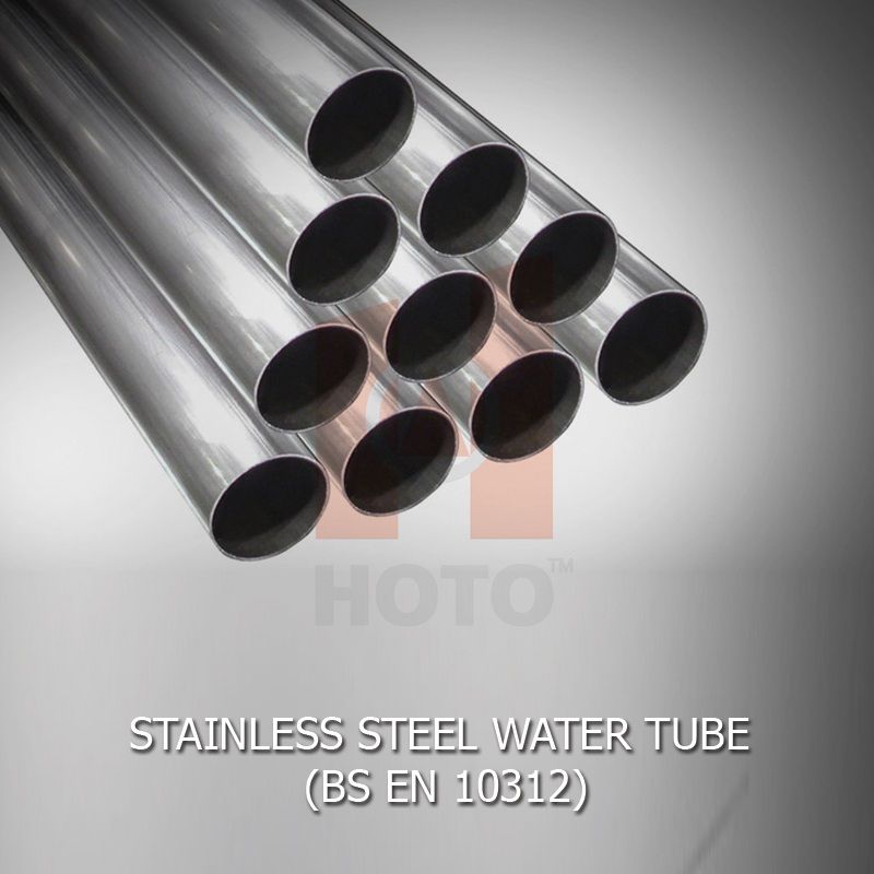 HOTO Stainless Steel Water Tube BS EN 10312 22mm X 6m