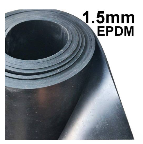 EPDM RUBBER SHEET 1.5MM THICK BLACK COLOUR 1.4M WIDTH