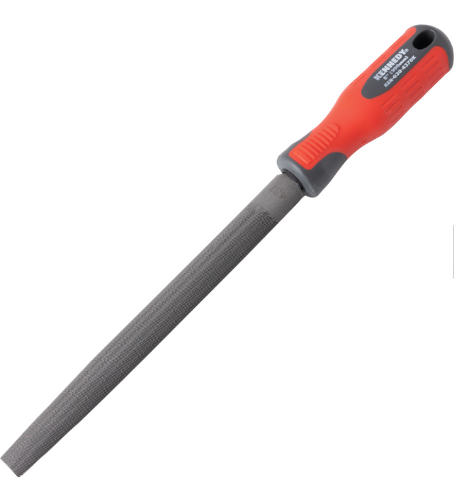 Kennedy-Pro 150mm (6") Half Round Smooth Engineers File With Handle KEN0302360K