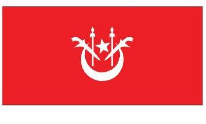 Malaysia All States Flag Kelantan 3'' x 6''