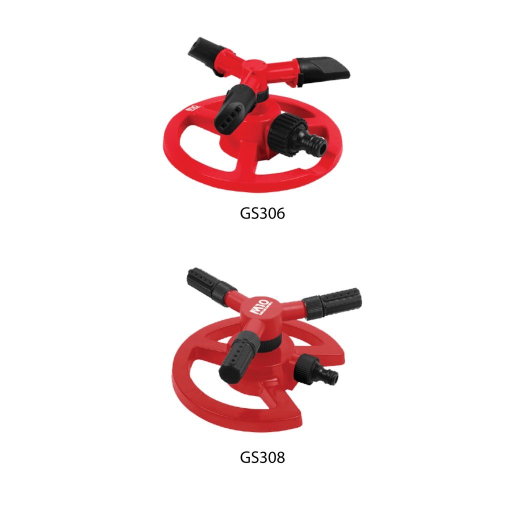 M10 3 ARM REVOLVING BASE SPRINKLER (6"/ 8") GS306 / GS308