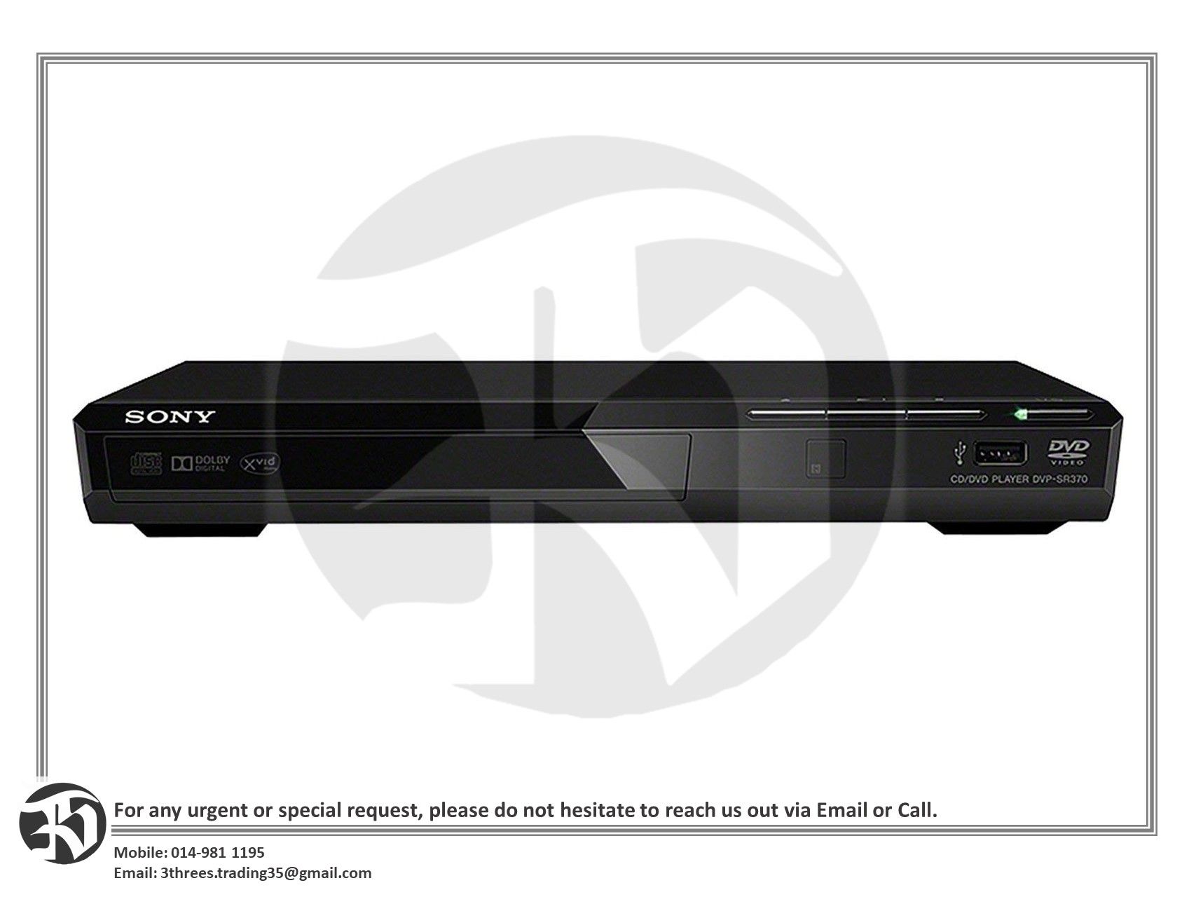 Sony DVP-SR370 Multisystem DVD Player
