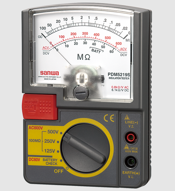 SANWA PDM5219S ANALOG INSULATION TESTER