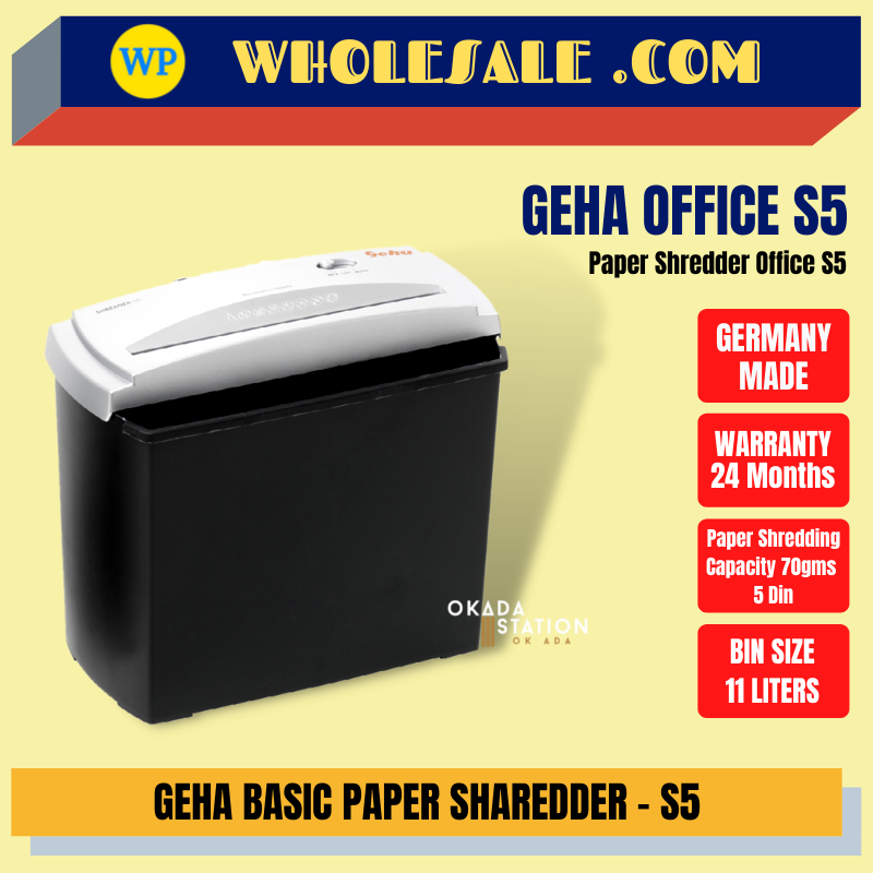 GEHA S5 CD Office Paper Shredder / Paper Shredder / Cross Cut
