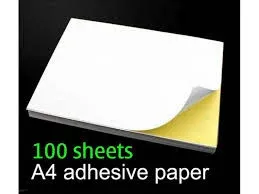 A4 WHITE STICKER 100'S