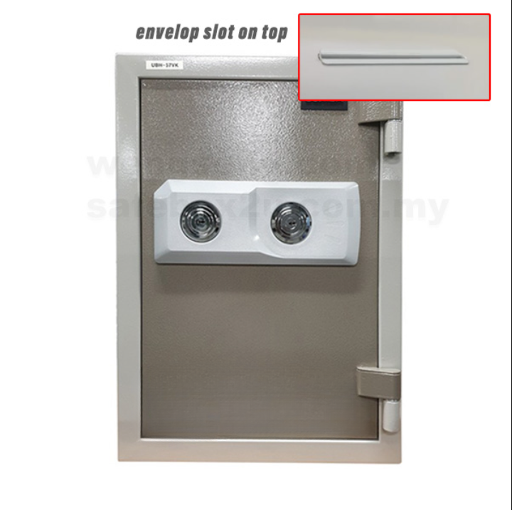 UCHIDA UBH-57VK ENVELOP SLOT SAFE (DOUBLE KEY LOCK)