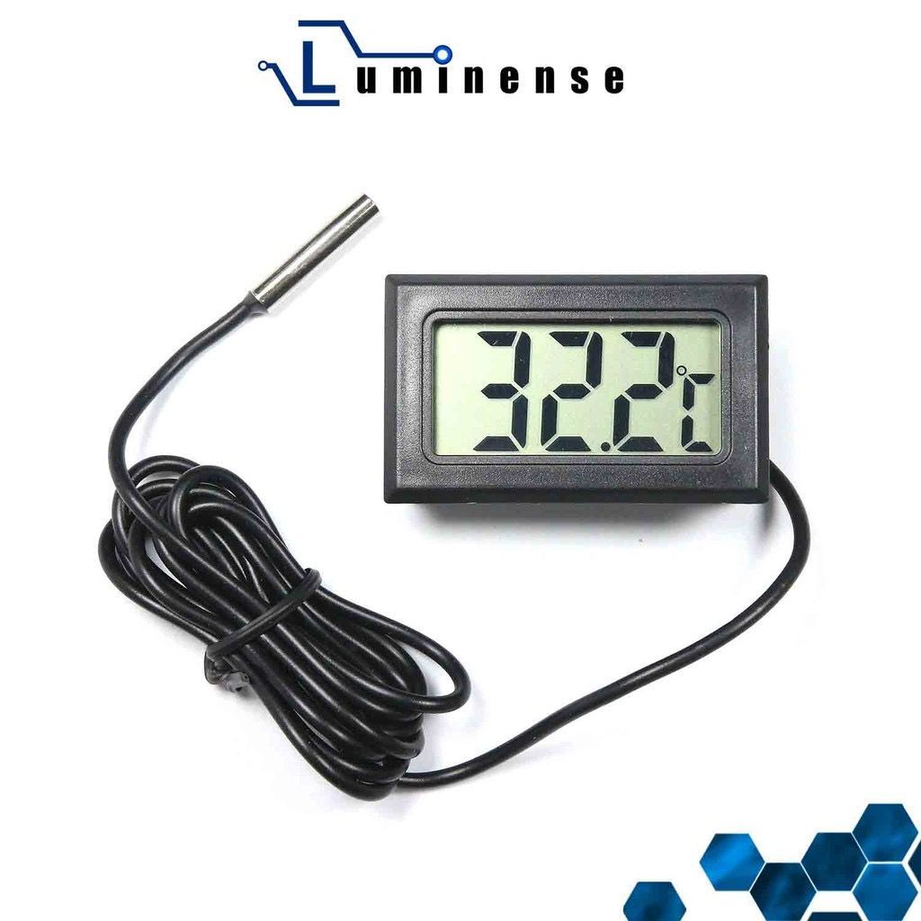 Genuine Malaysia - Luminense LCD Digital Thermometer Temperature Sensor Digital LCD Temperature Indoor Room Thermometer Free battery