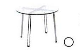 Round Coffee Table with Tempered Glass Table Top (CL 7733-7T)