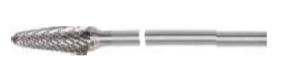Temo Long Shank Series - 6mm Shank L031303I150 Double Cut Conical Ball Nose