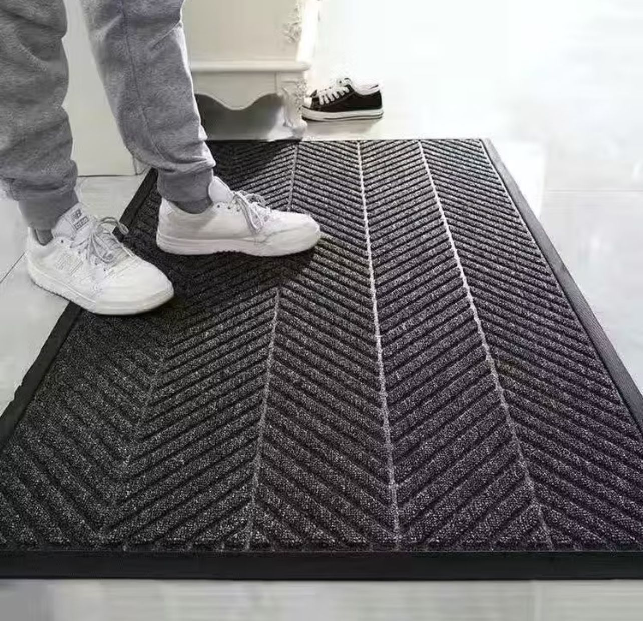 *Door Mat Floor Mat Entrance Carpet Large Outdoor Floor Mat Thick Dust Removal Mat Entrance Mat PVC Anti Slip Floor Mat For Hotel Home Shop Entrance 60 x 90cm